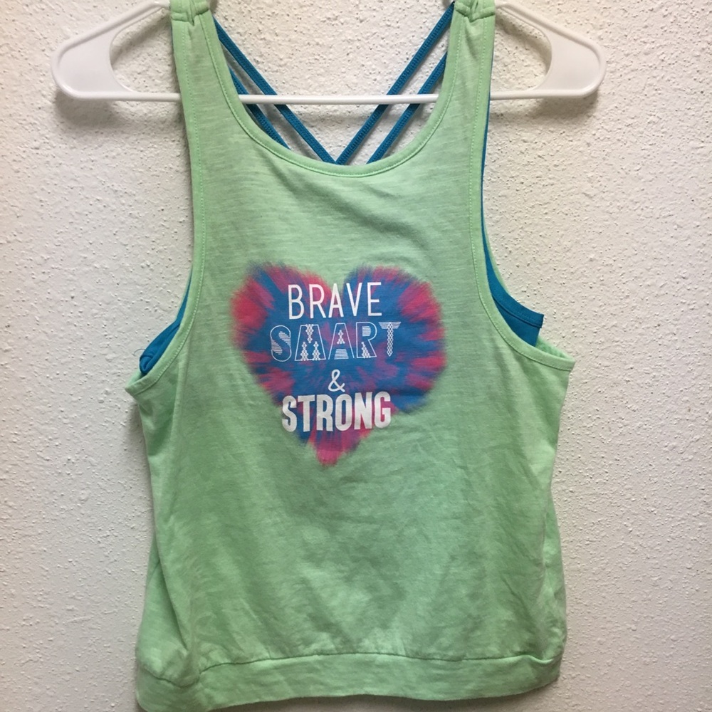 Wishbul park In light Green Sleeveless Tank top